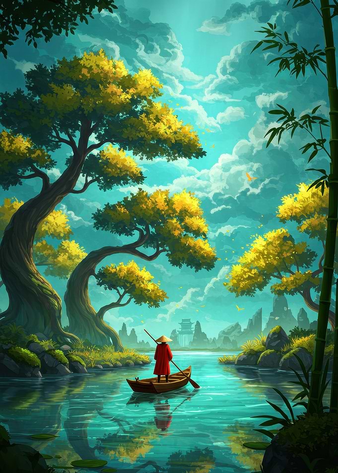 Serene River Journey