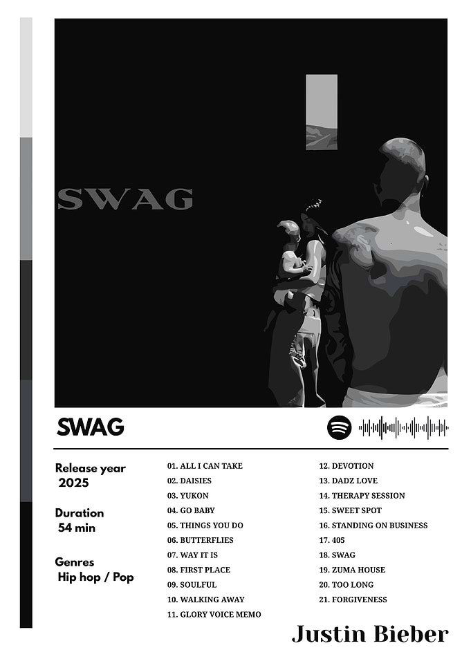 Justin Bieber - SWAG Album Cover