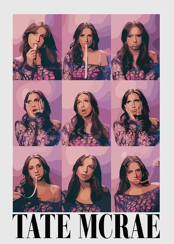 Tate McRae Portrait Collage
