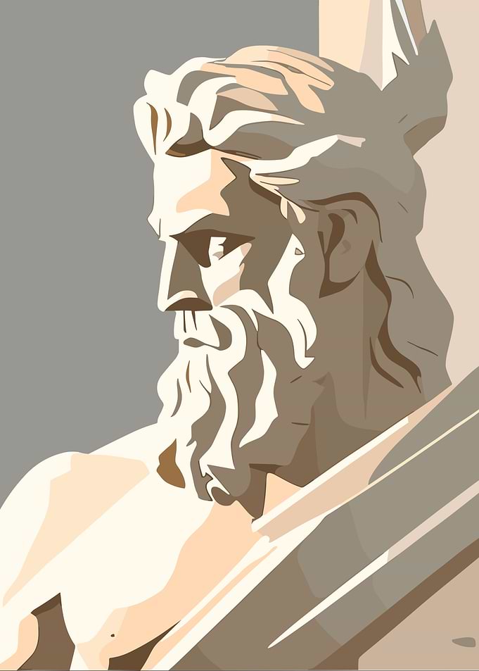 Statue of a Bearded Man