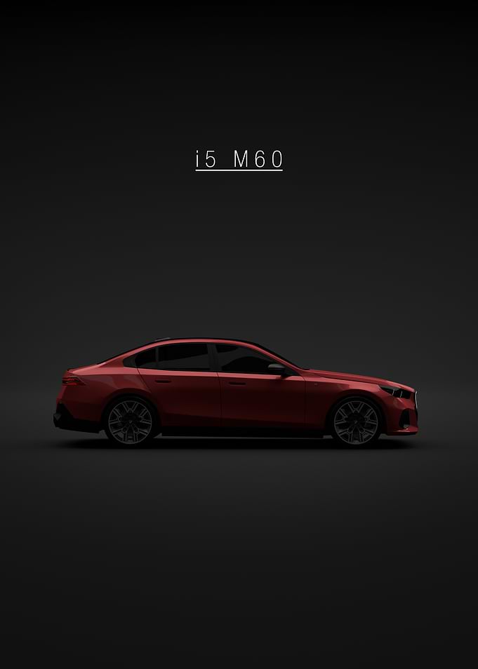 BMW i5 M60 2024 Red