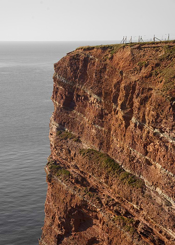 Coastal Cliff Landscape with view to the North sea - Helgoland