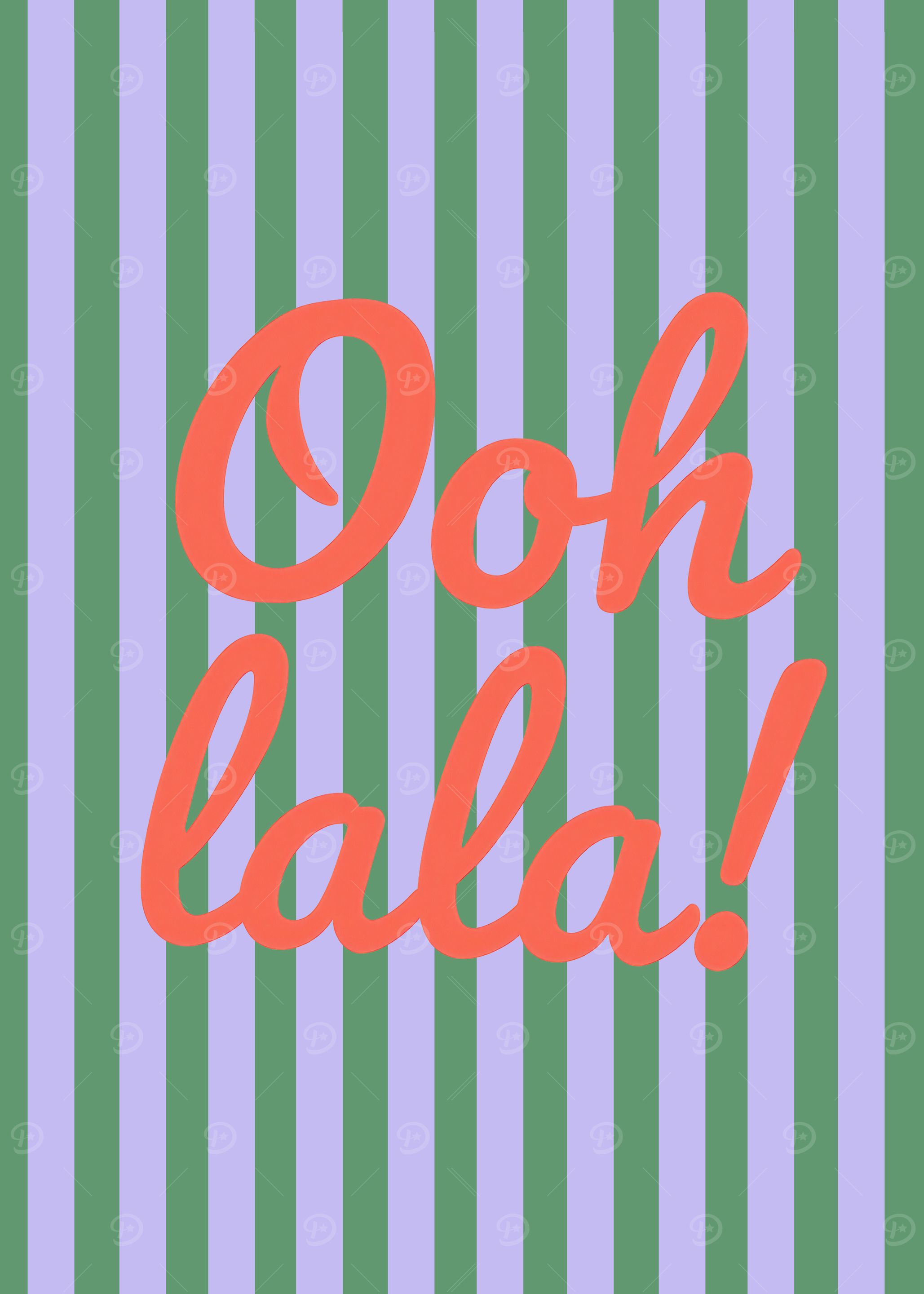 Ooh la la striped background
