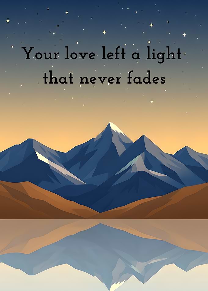Mountain Reflection with Inspirational Quote