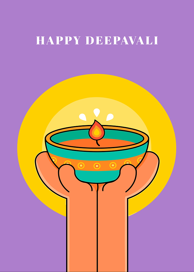 Happy Deepavali with Diya