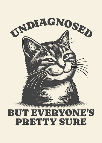 Undiagnosed But Everyone’s Pretty Sure Playful Amusing Cat