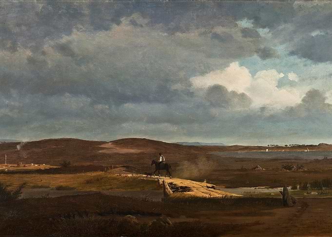 Landscape with Horse Rider Painting