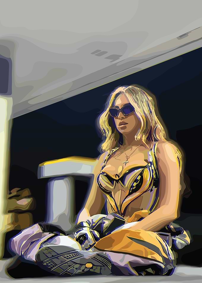 Beyonce in Sunglasses Digital Art