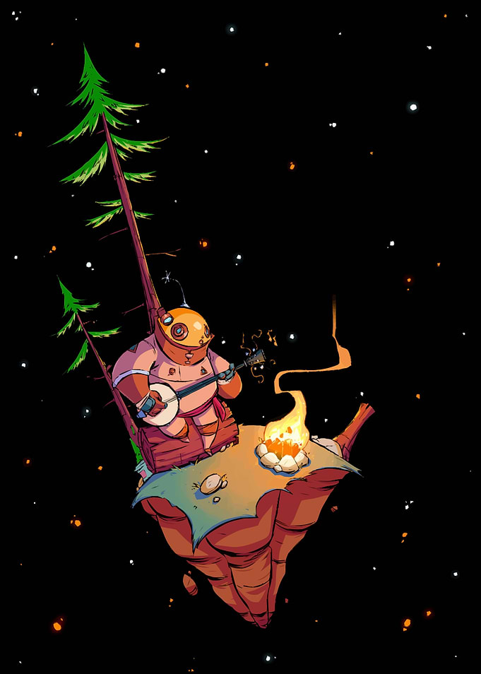playing banjo on outerwilds