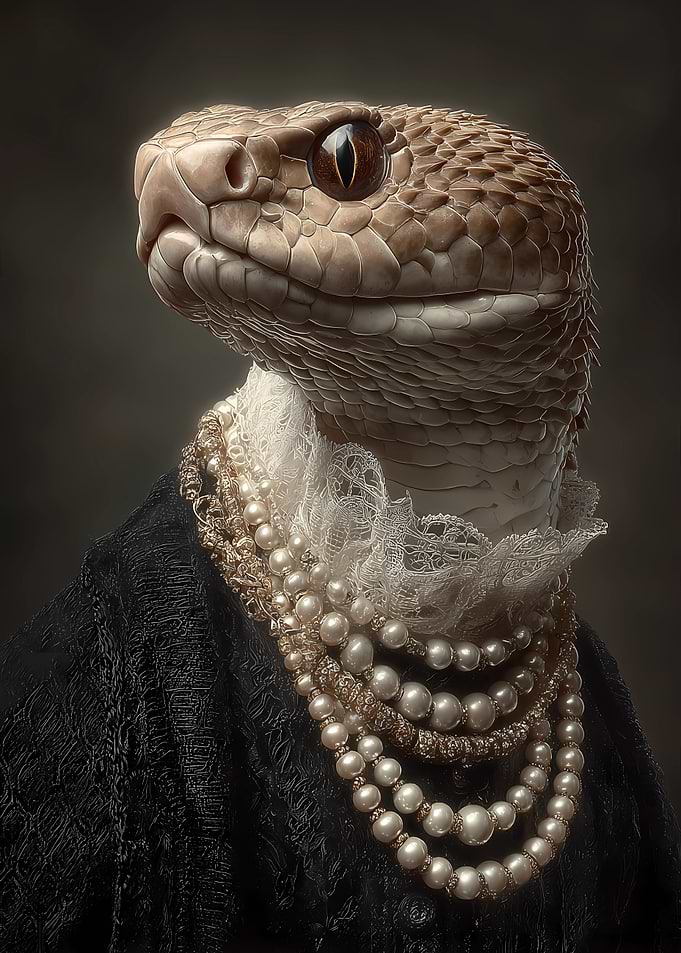 Elegant Snake Portrait