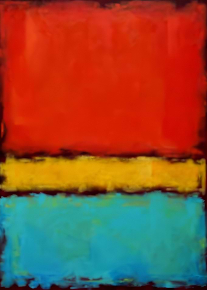 Abstract Color Block Painting