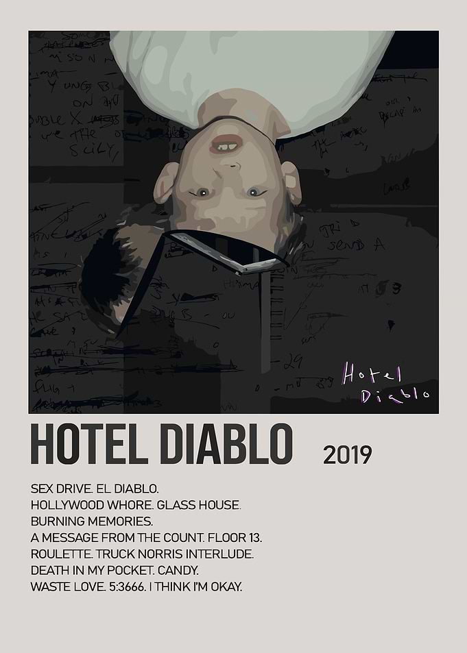 Machine Gun Kelly Hotel Diablo Album Cover Art