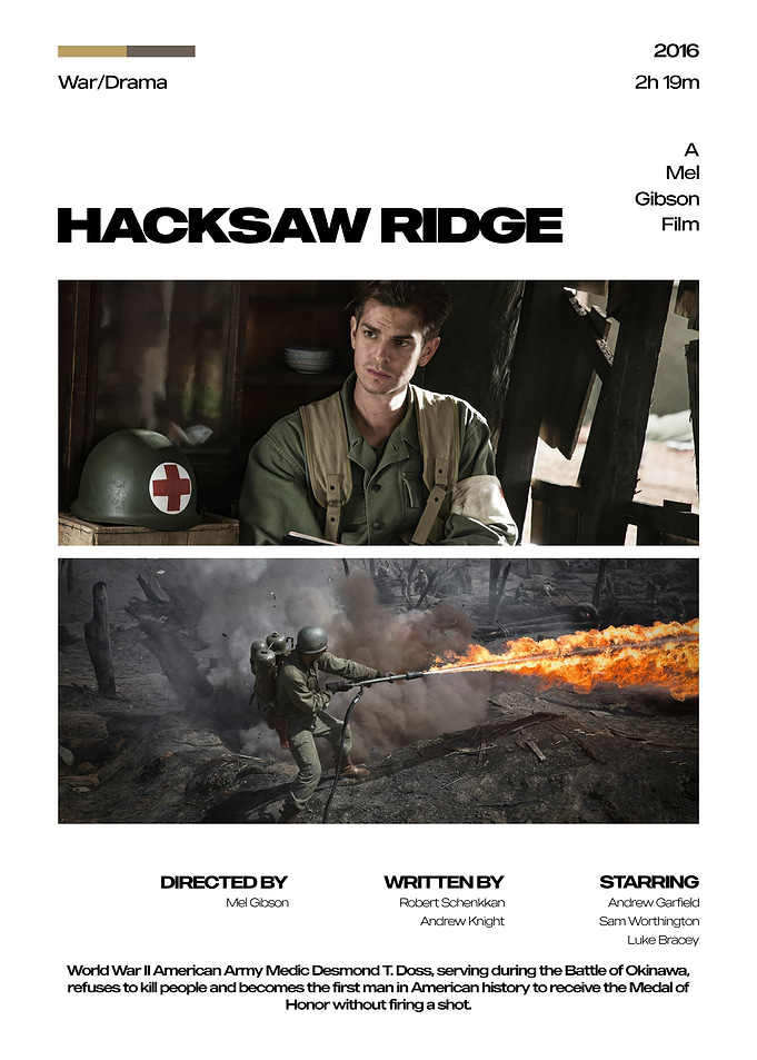 Hacksaw Ridge Movie Poster