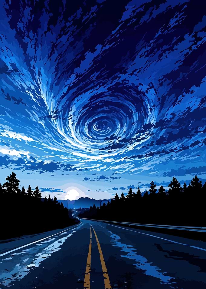 Road to the sky vortex