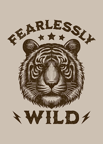 Fearlessly Wild Tiger Face Wildlife Enthusiast