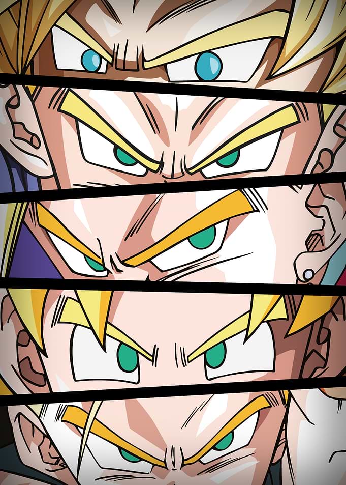 DBZ Eyes Super Saiyans