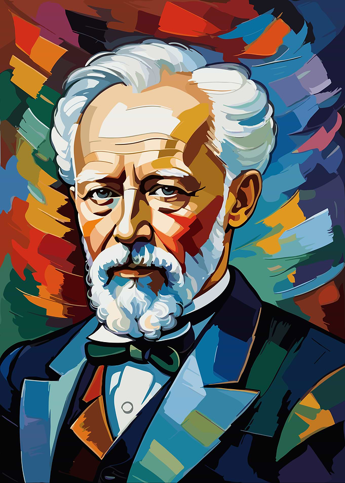 Colorful Portrait of a Distinguished Gentleman