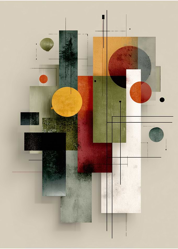 Abstract Geometric Composition with Circles