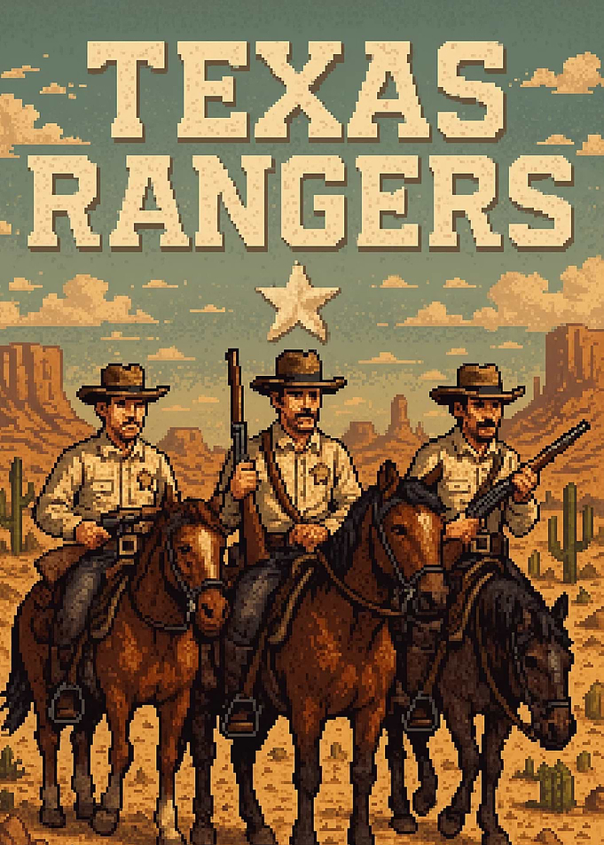 Pixel Art - Texas Rangers