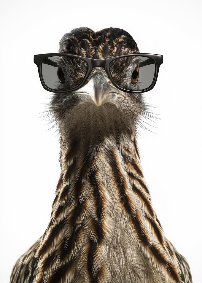 Cool Roadrunner with Sunglasses