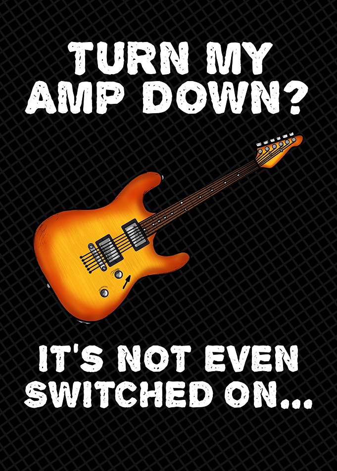 Turn My Amp Down? Electric Guitarist Funny