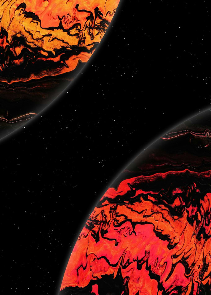 Fiery Planets in Space
