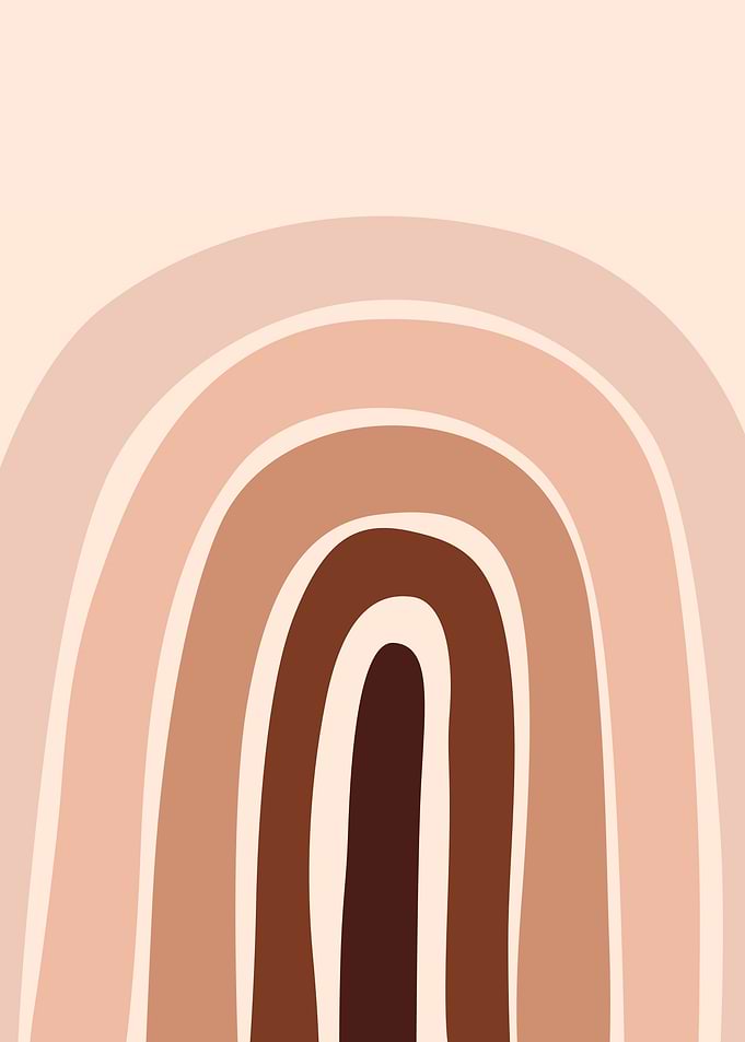 Boho Rainbow Neutral Tones