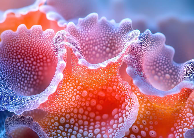 Colorful Sea Anemone Close-Up