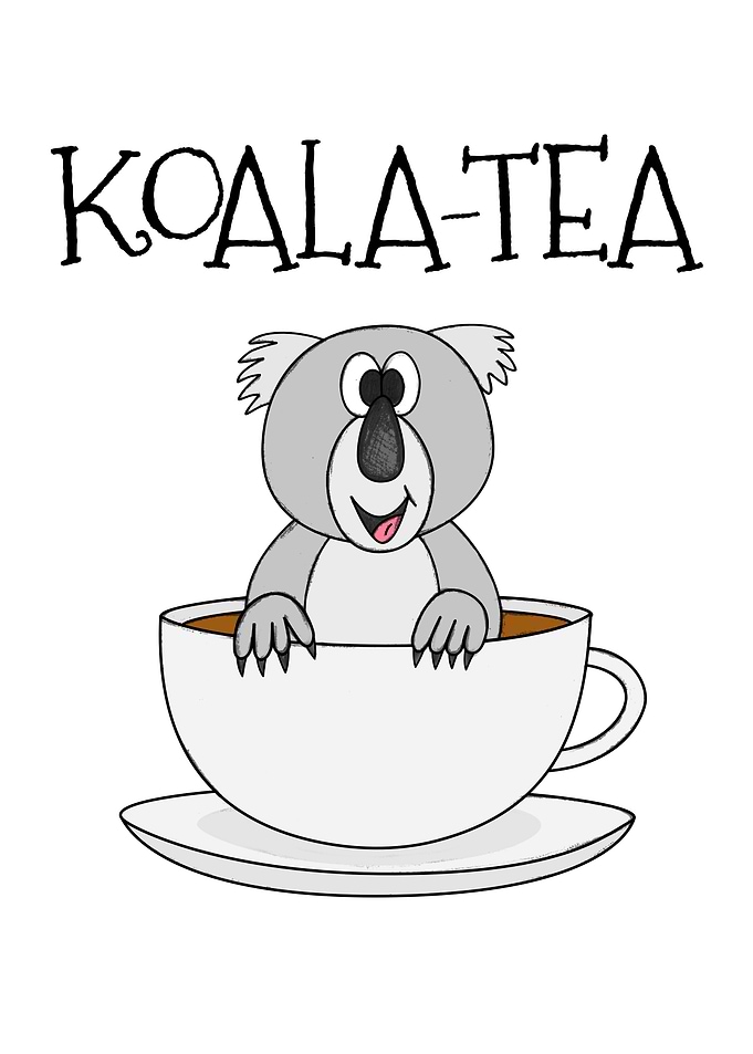 Koala-Tea Australia Wildlife Funny