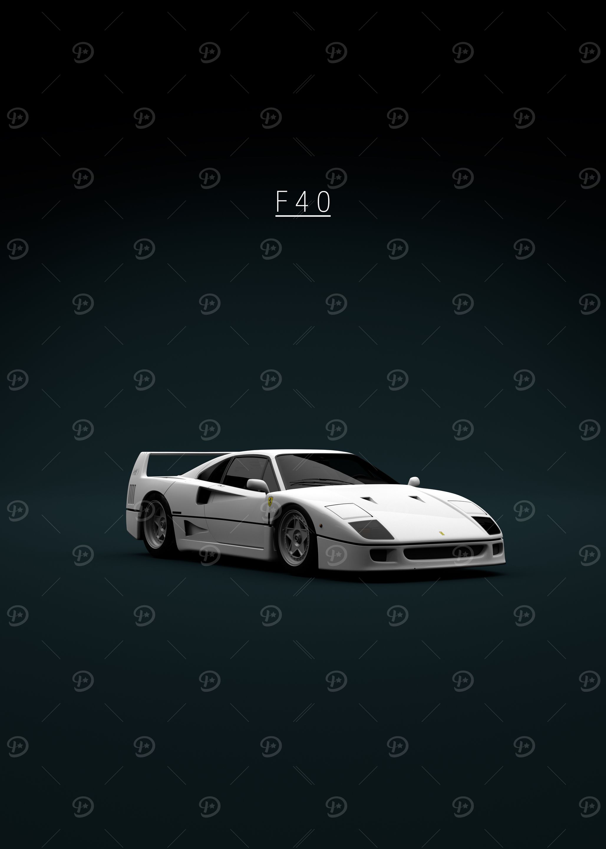 Ferrari F40 1992 - White Front