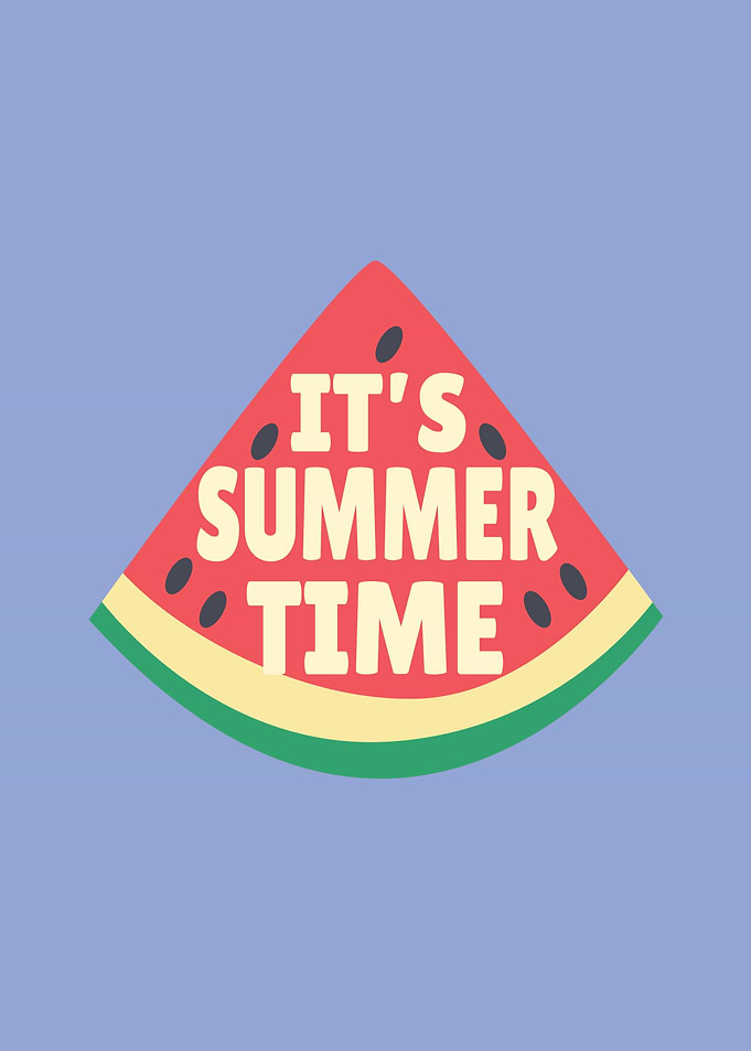 It's Summer Time Watermelon Slice