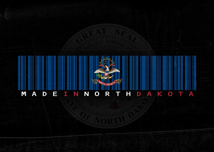 Made in North Dakota Barcode Design