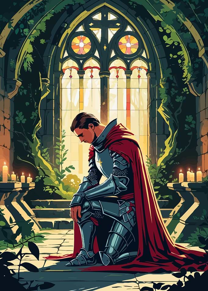 Knight in Prayer