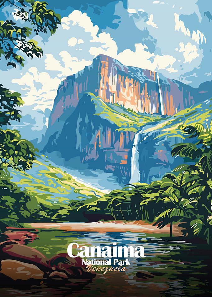 Canaima National Park, Venezuela Illustration