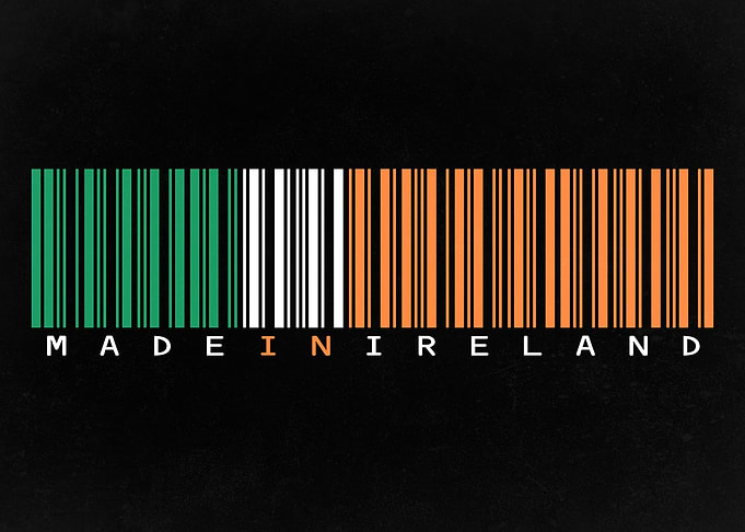 Made in Ireland Barcode Flag