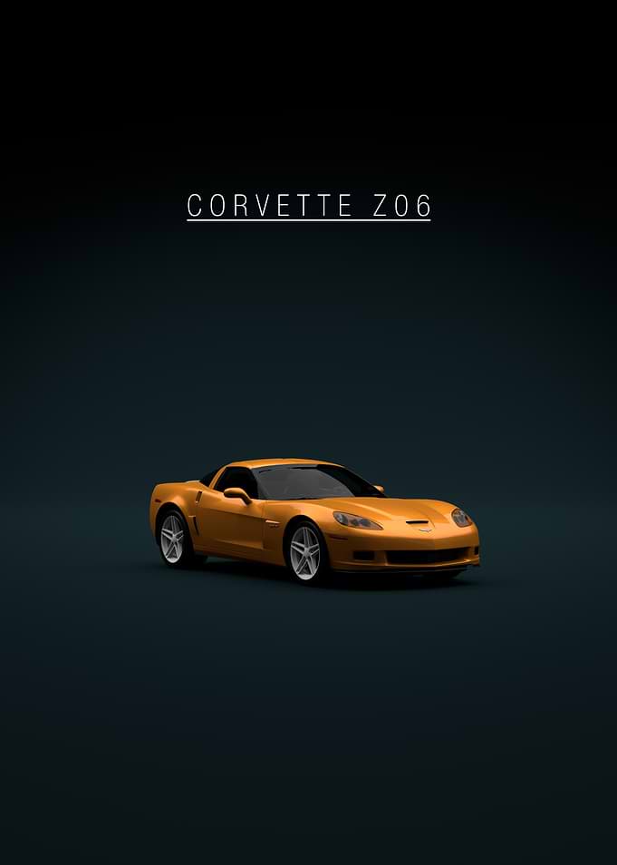 Chevrolet Corvette C6 Z06 Front Orange
