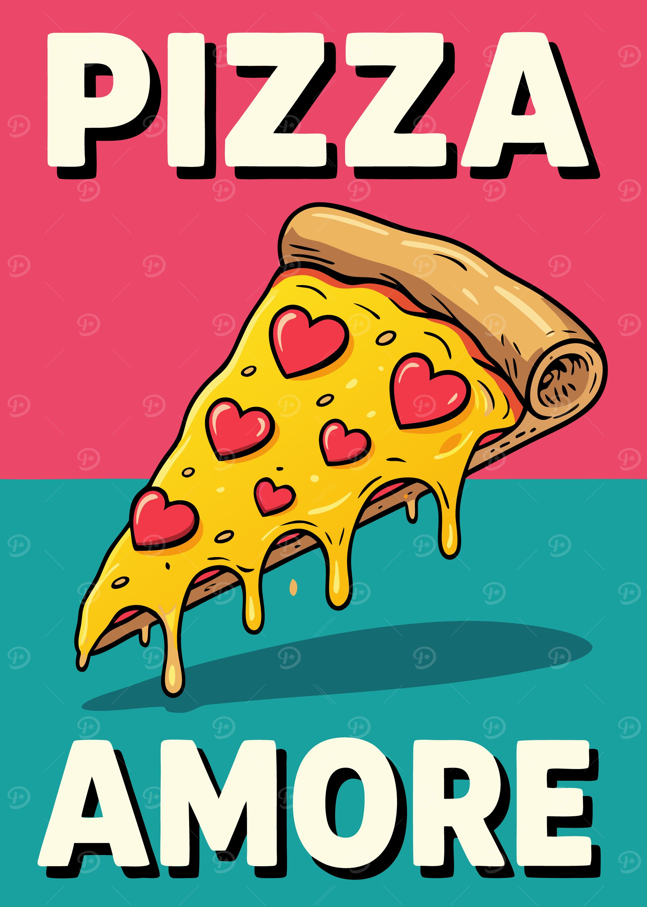 Pizza Amore Heart Toppings