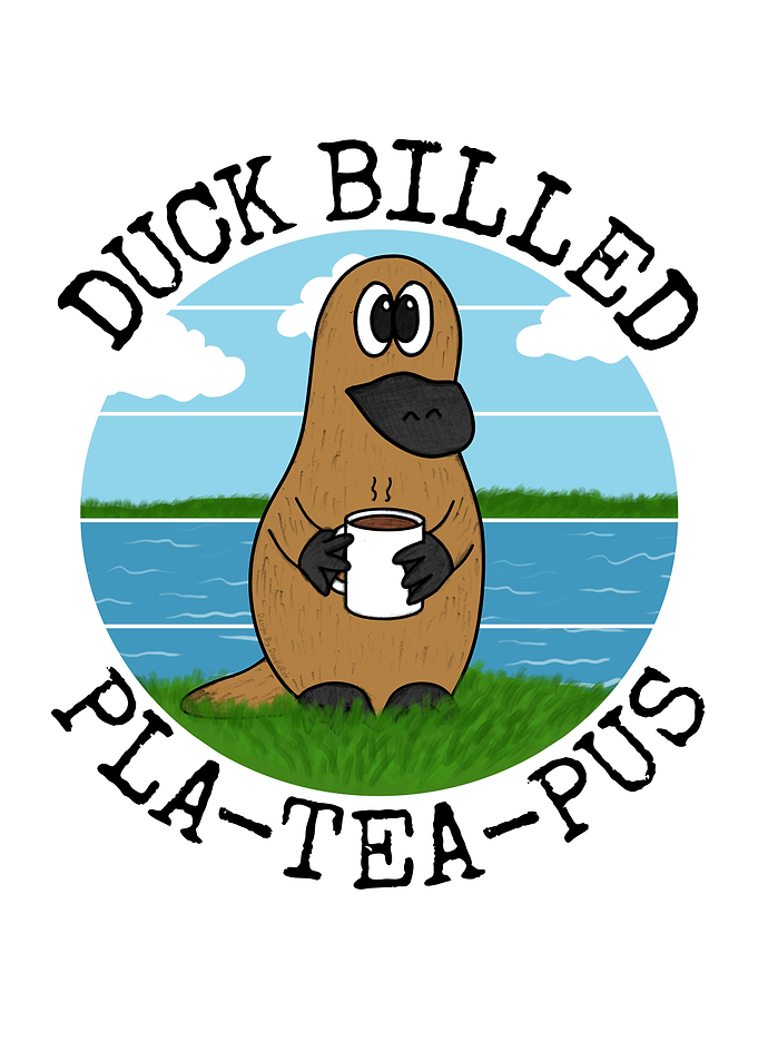 Duck Billed Platypus Tea Animal Australia Funny