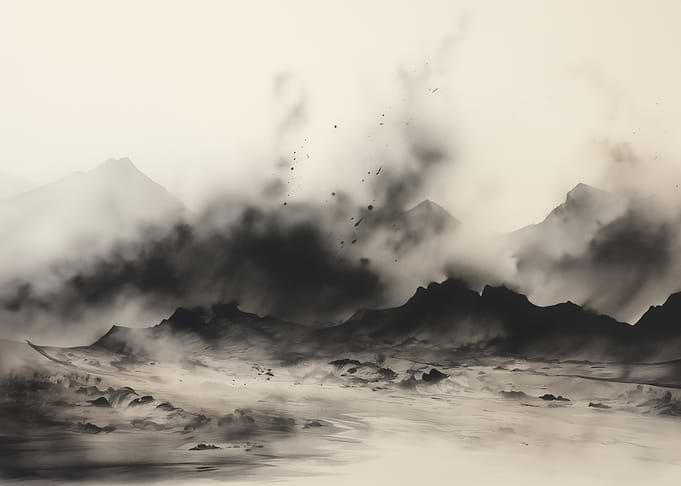 Mountain Landscape Mist