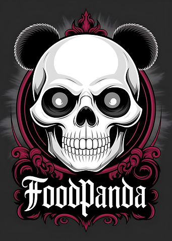 Foodpanda Skull Logo