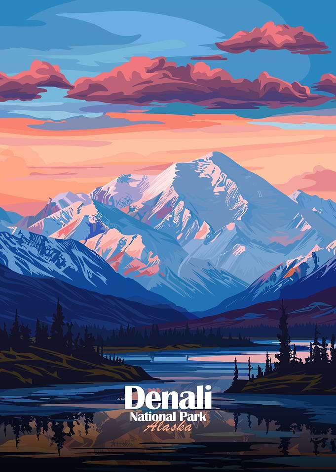 Denali National Park Alaska Landscape