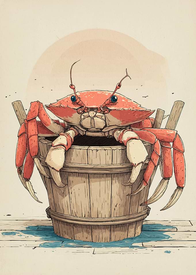 Crab Bucket Animal