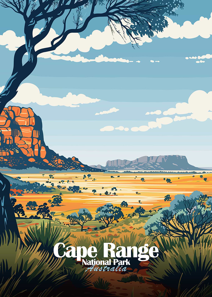 Cape Range National Park Australia Poster