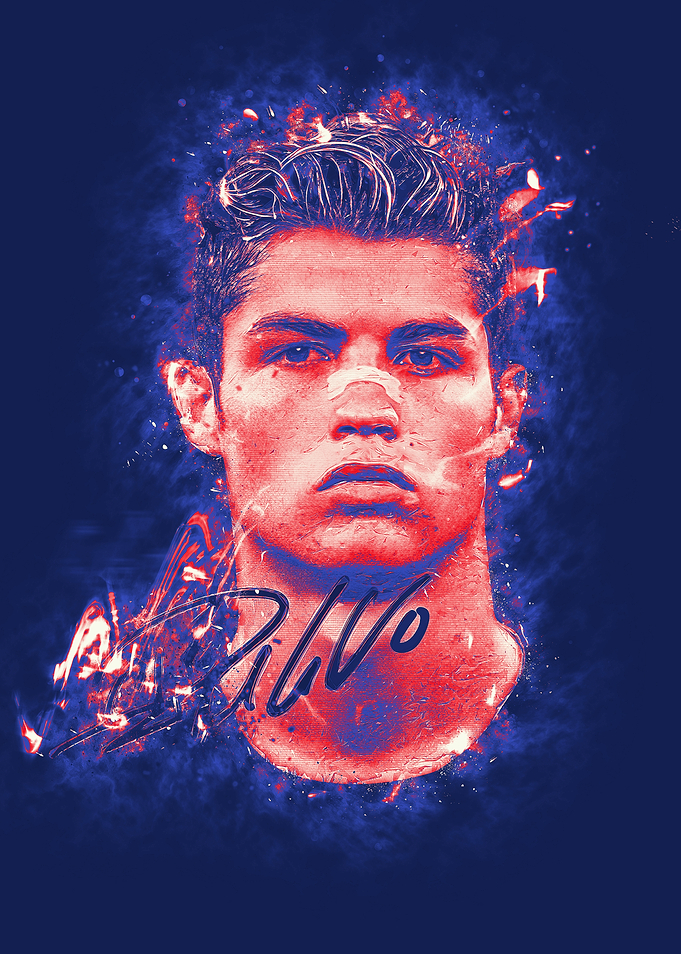 Cristiano Ronaldo Portrait Art