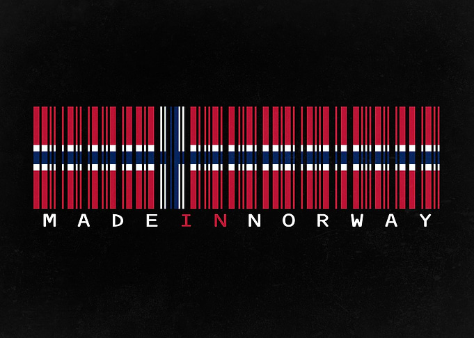 Made in Norway Barcode Flag