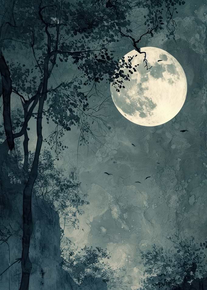 Full Moon Night Landscape