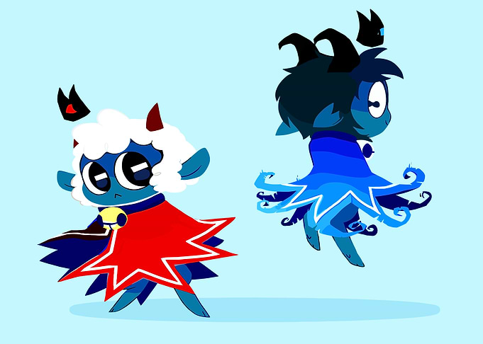 Cult of the Lamb Cartoon Illustration