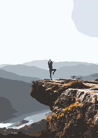 Yoga on a Cliff Edge