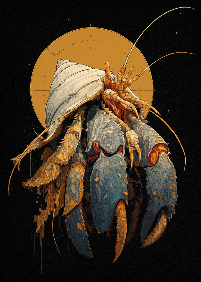 Hermit Crab Golden