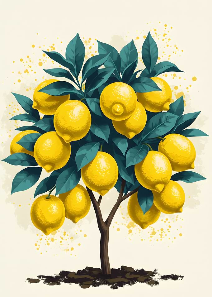 Lemon Tree Illustration